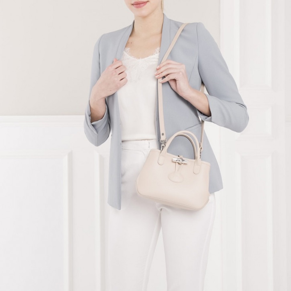Longchamp Roseau Mini Leather Crossbody - Picture 4 of 16